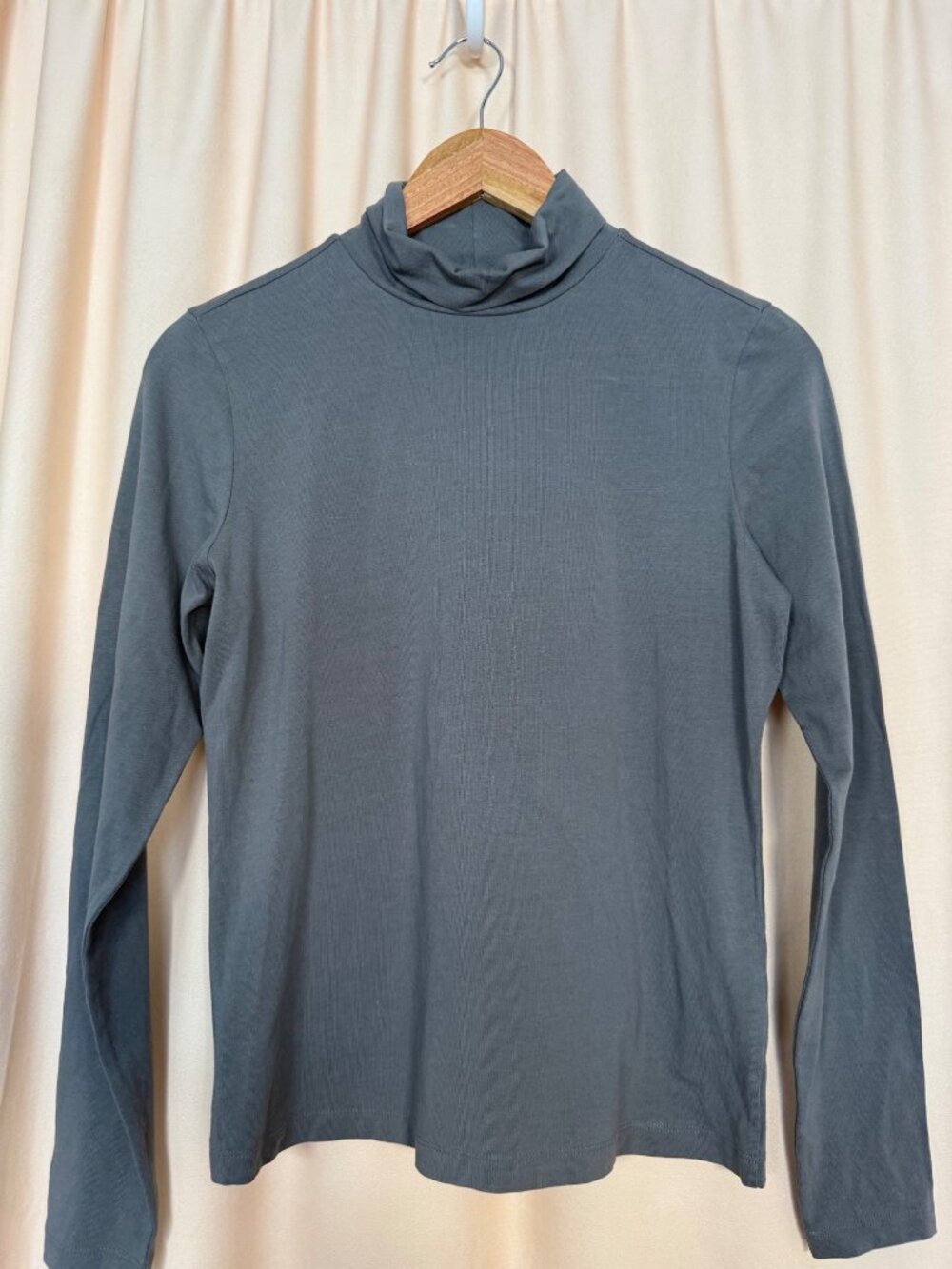Pact Organic Cotton Turtleneck Women’s Size S Long Sleeve Green Earthy Layer - Picture 2 of 10